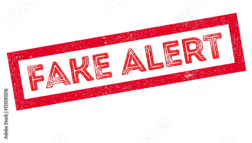 Fake Alert rubber stamp