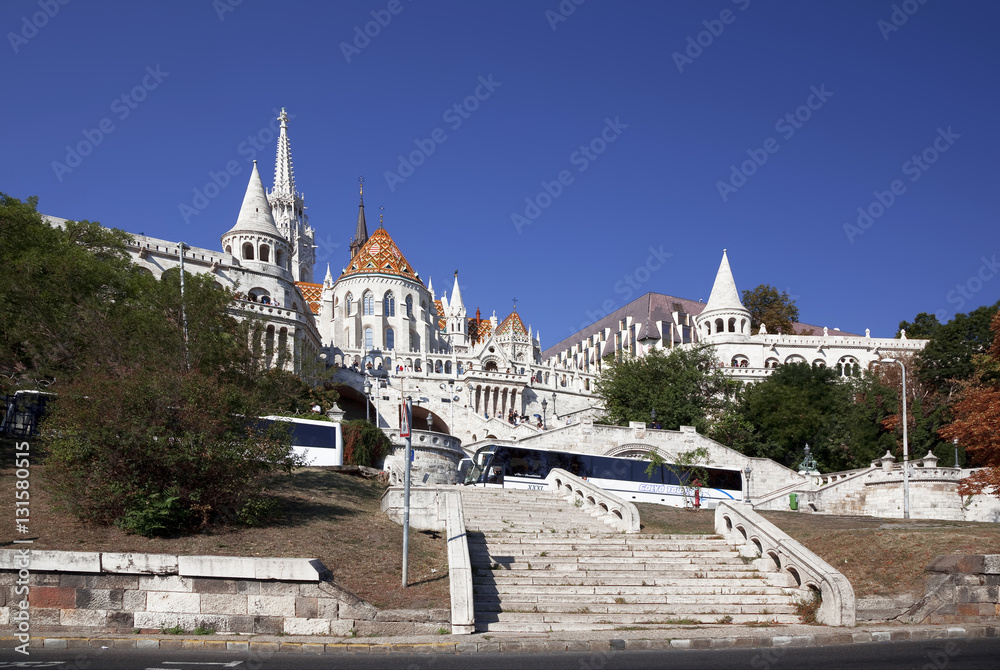 Obraz premium Budapest. View of Fisherman's Bastion and the church of St. Matthias