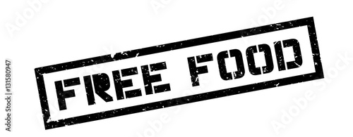 Free Food rubber stamp