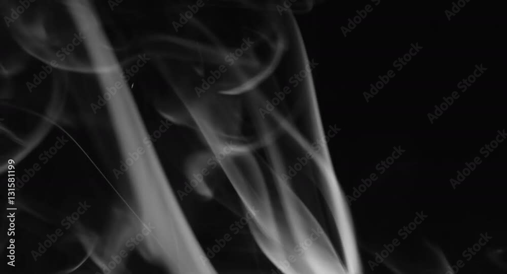 real smoke isolated against black background 4K real smoke isolated against black background 4K