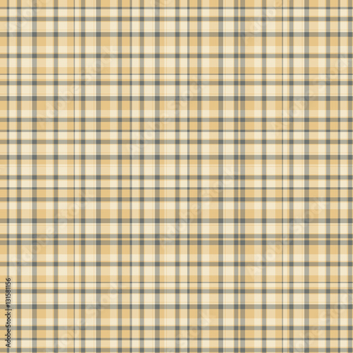 Checkered fabric tartan textile. Vector vintage seamless pattern.