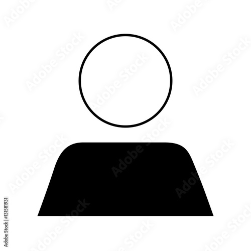 silhouette user avatar icon vector illustration design