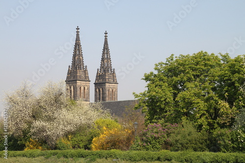 The Cathedral spires in Prague