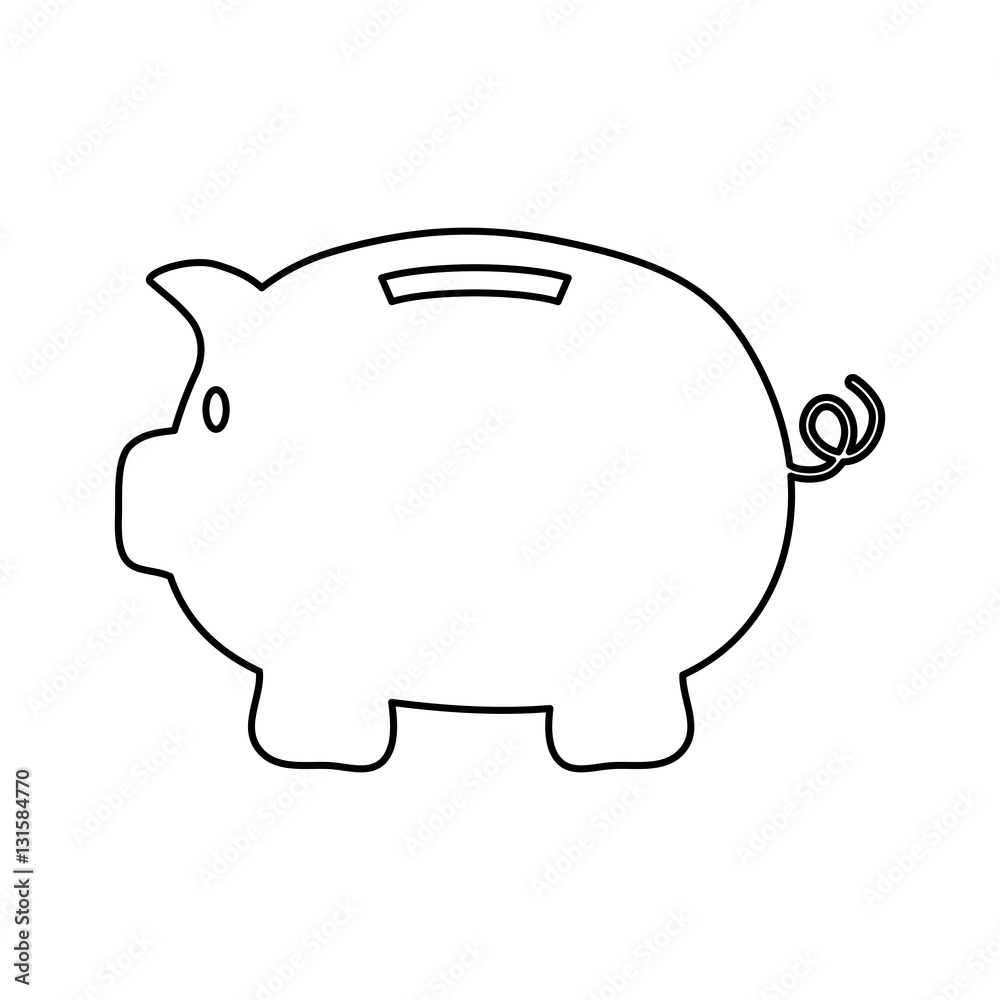 Piggy money savings icon vector illustration graphic design Piggy money savings icon vector illustration graphic design