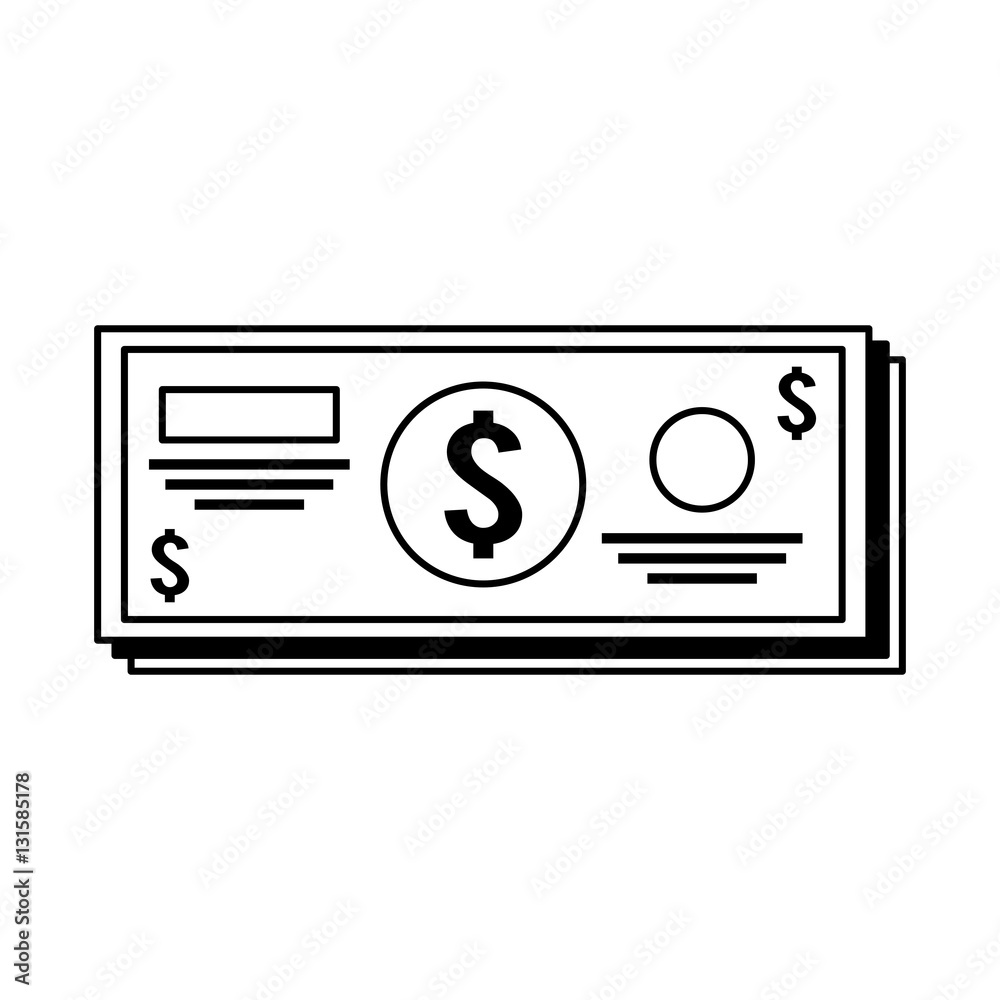 bill dollar isolated icon vector illustration design bill dollar isolated icon vector illustration design