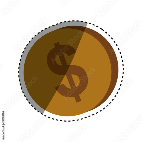 Isolated coin money icon vector illustration graphic design