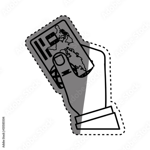 Bank credit card icon vector illustration graphic design
