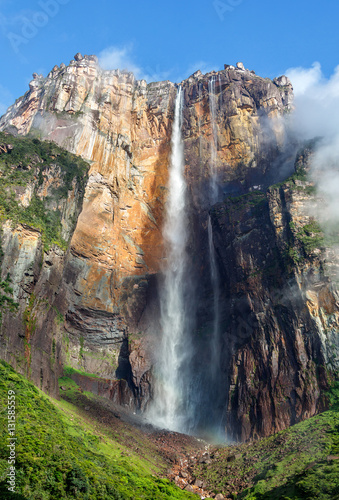 Angel Falls (Salto Angel) is worlds highest waterfalls (978 m) - Venezuela, South America photo