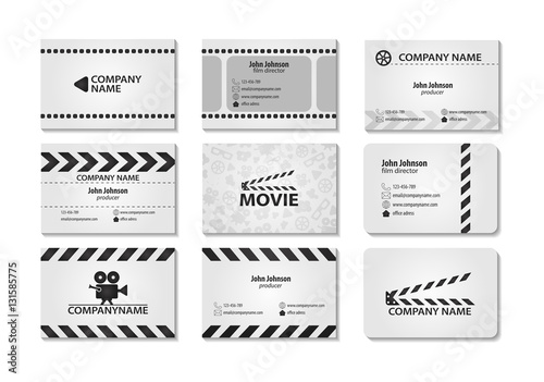 Vector set of creative business cards
