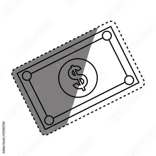 Money billets cash icon vector illustration graphic design