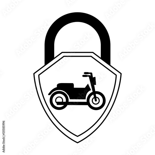 motorcycle insurance isolated icon vector illustration design