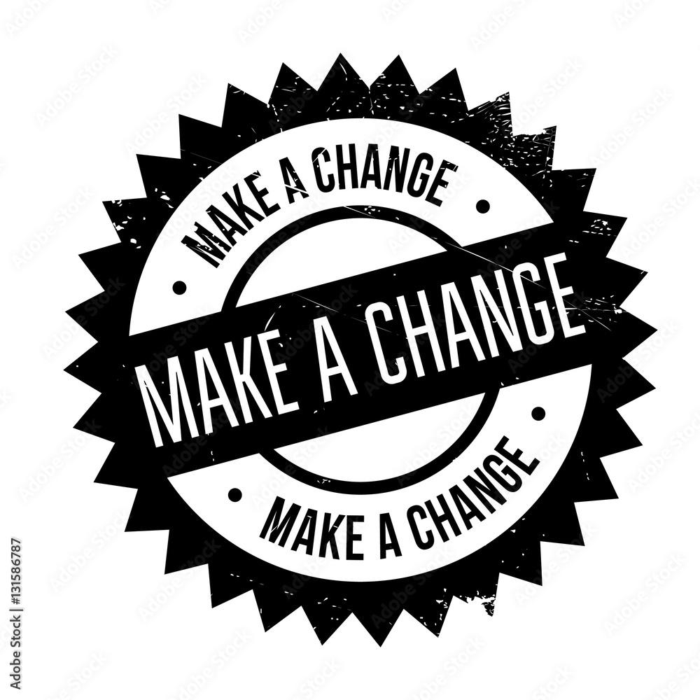 Make a change stamp. Grunge design with dust scratches. Effects can be easily removed for a clean, crisp look. Color is easily changed. Make a change stamp. Grunge design with dust scratches. Effects can be easily removed for a clean, crisp look. Color is easily changed.