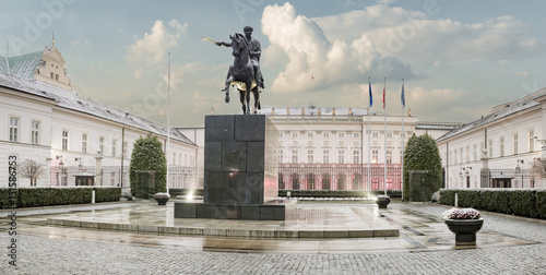 the presidential palace in Warsaw
