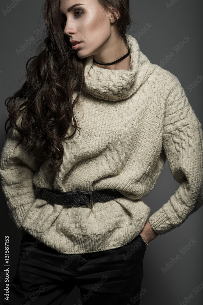 studio portrait of a beautiful fashion model studio portrait of a beautiful fashion model