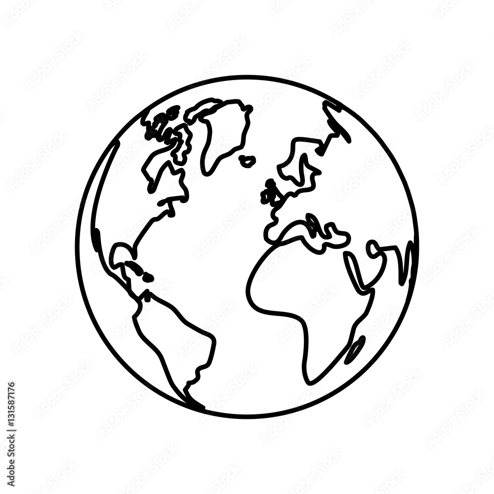 Isolated world earth icon vector illustration graphic design Isolated world earth icon vector illustration graphic design