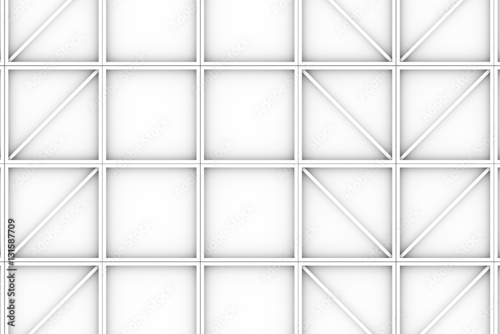 Wall of rectangle tiles with diagonal elements Wall of rectangle tiles with diagonal elements