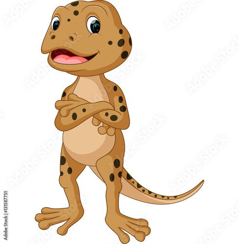 Cute lizard cartoon

