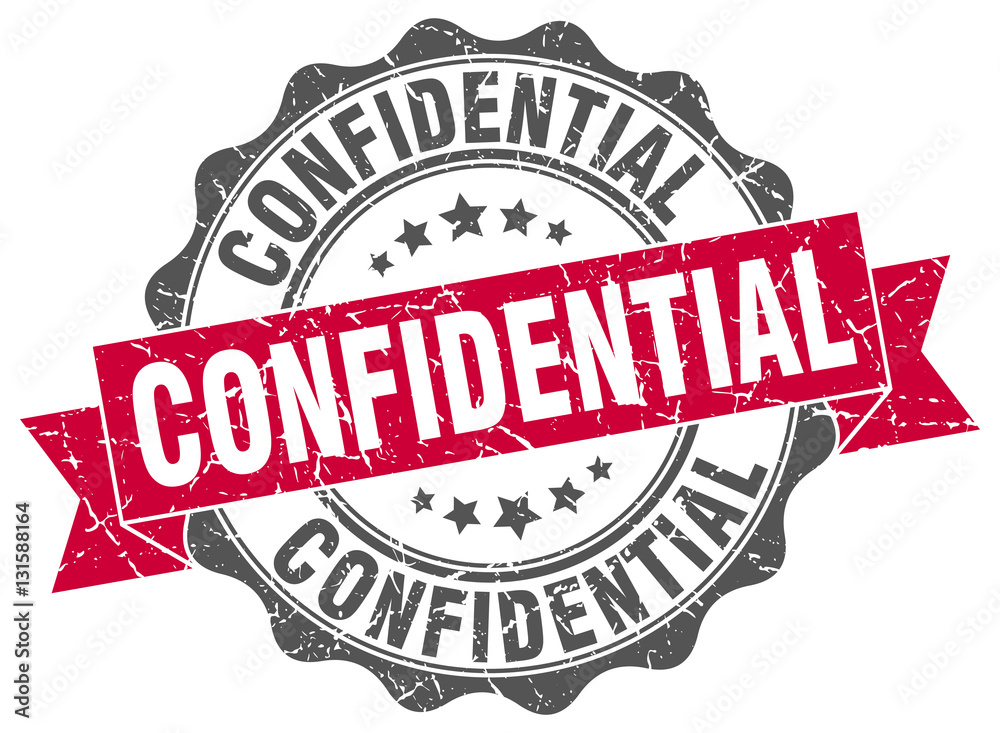 Fototapeta premium confidential stamp. sign. seal