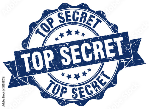 top secret stamp. sign. seal