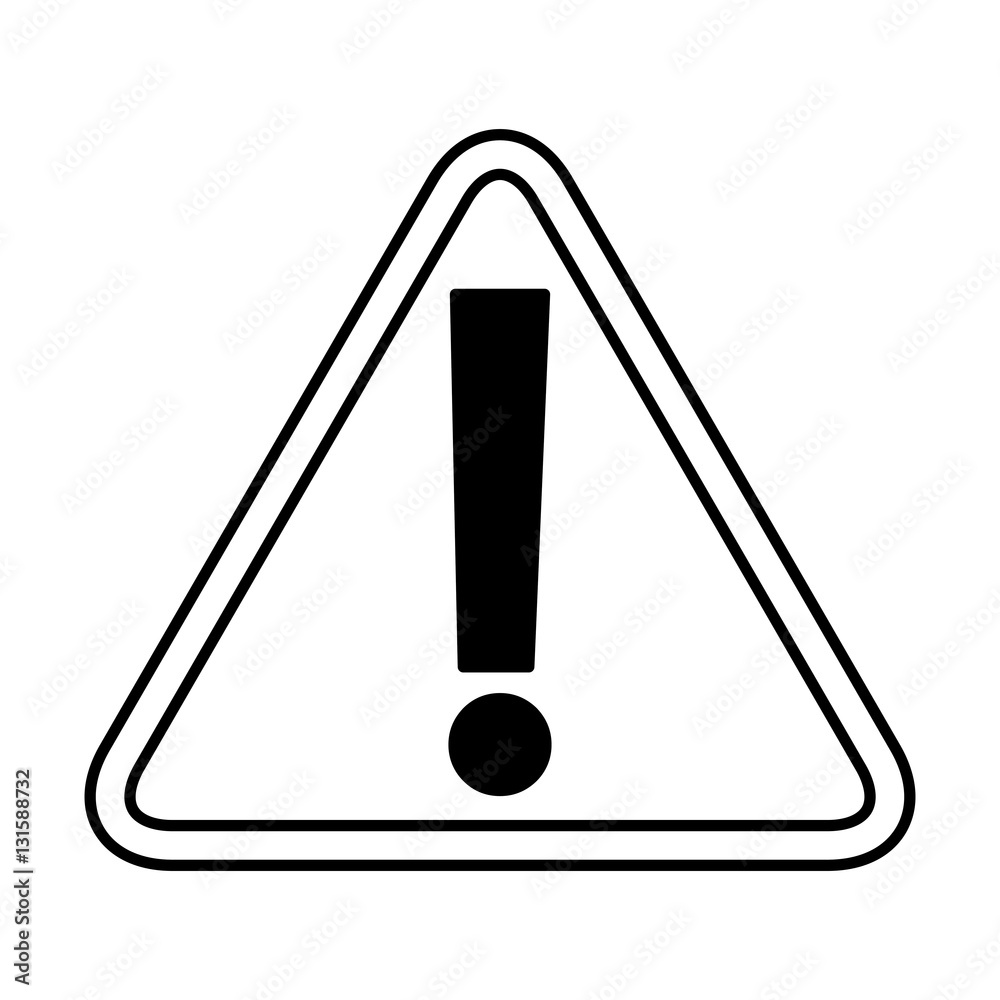triangle alert signal icon vector illustration design triangle alert signal icon vector illustration design