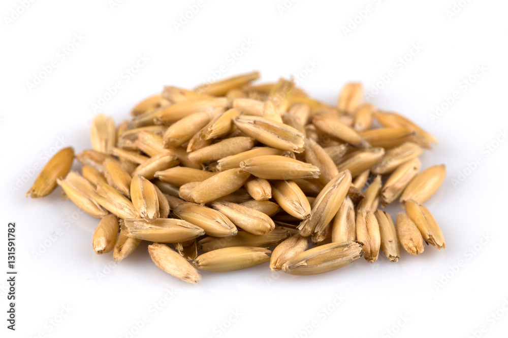 Obraz premium pile of organic oat grains