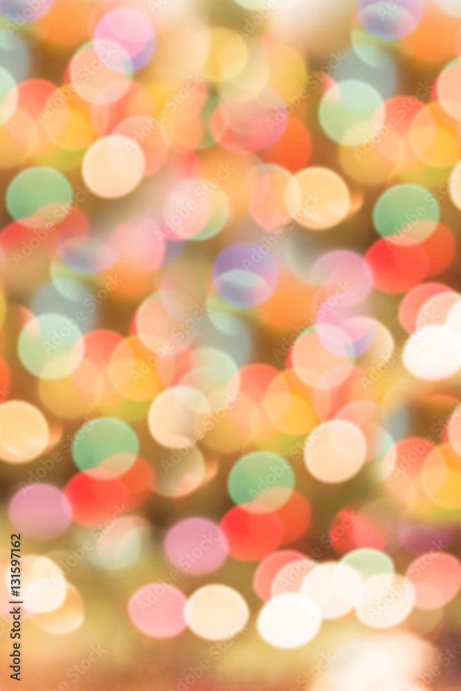 Blurred Background with warm lights and bokeh