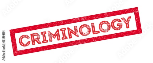 Criminology rubber stamp