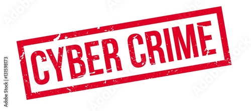 Cyber Crime rubber stamp