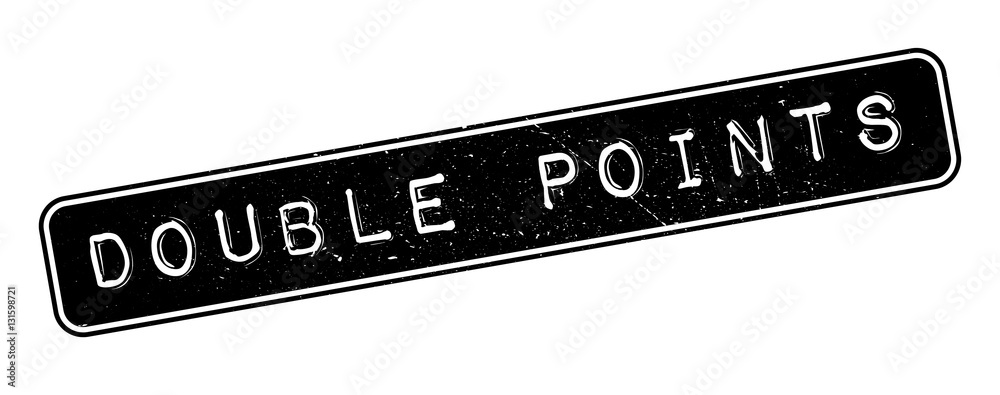 Fototapeta premium Double Points rubber stamp