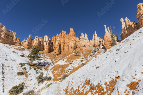 Hoodoo Towers and Snow at B...