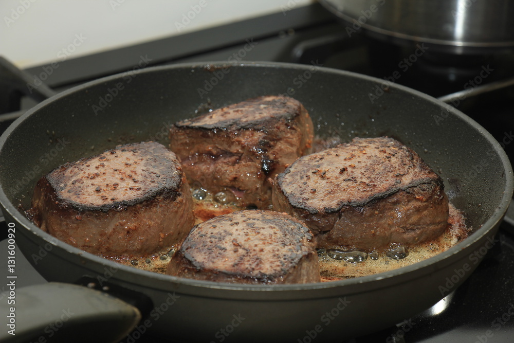 Steaks in a pan Steaks in a pan