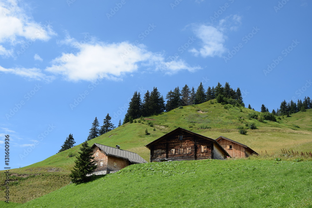 Almhütte am Faschinajoch