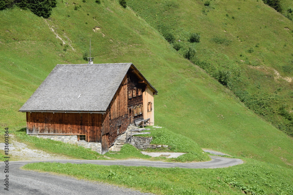 Almhütte am Faschinajoch