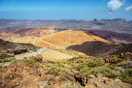 Montana Blanca in Teide National Park  Tenerife  Canary Islands  Spain