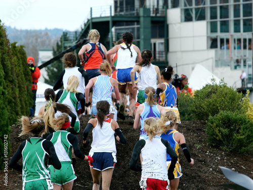 Girls Cross Country Race in Oregon