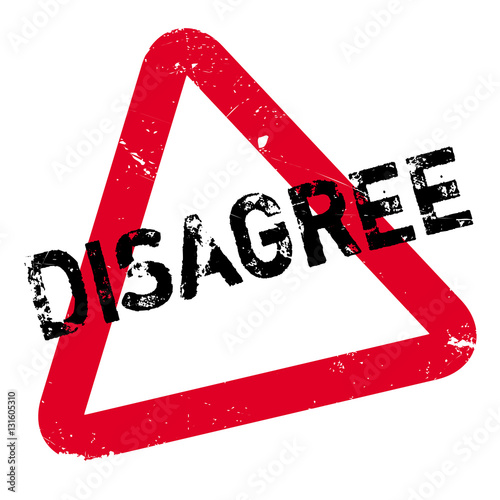 Disagree rubber stamp. Grunge design with dust scratches. Effects can be easily removed for a clean, crisp look. Color is easily changed.