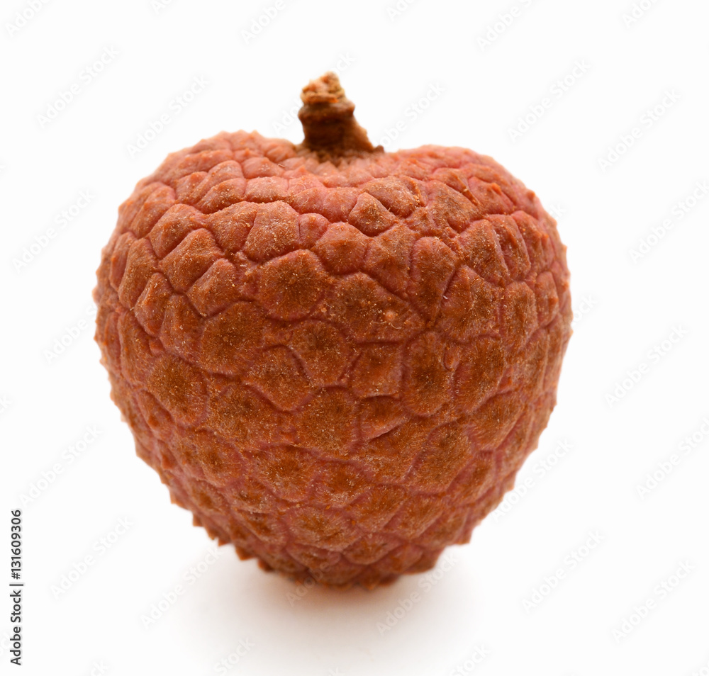 Obraz premium Fresh lychees fruit isolated on white background