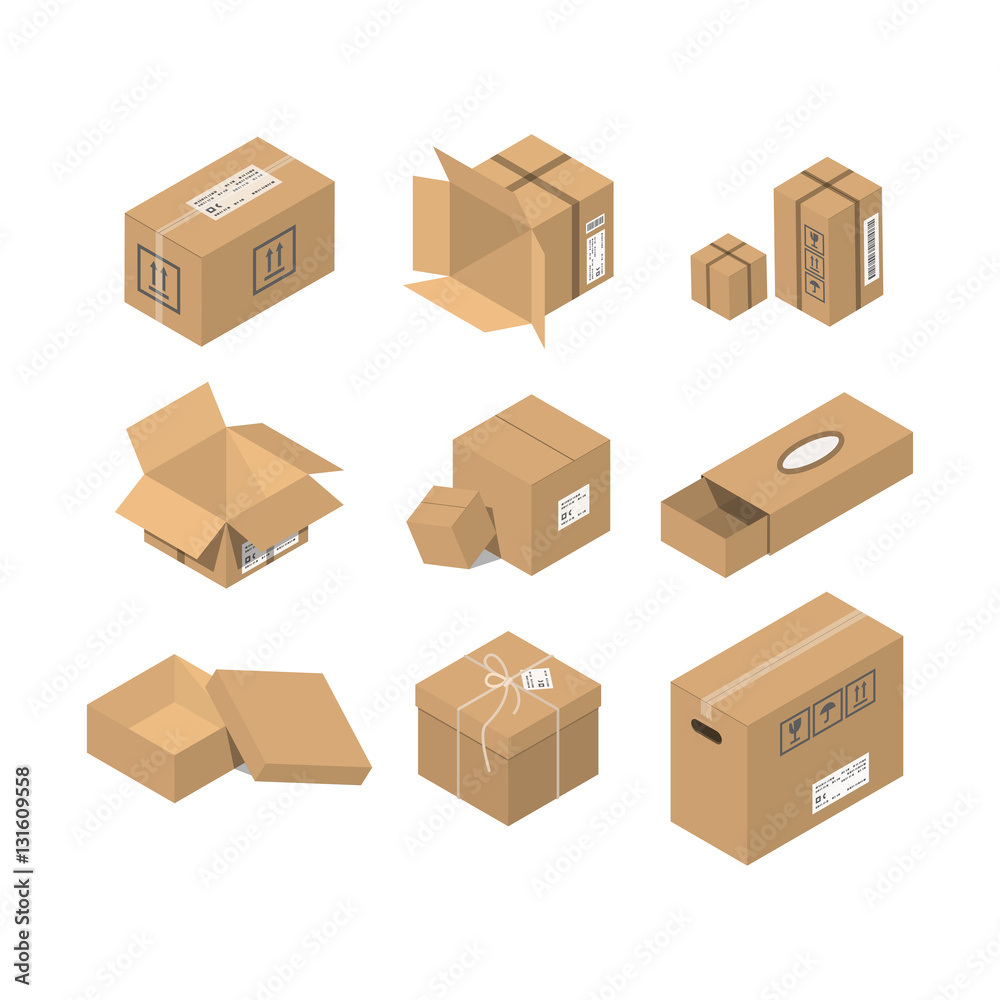 Move service box vector illustration Move service box vector illustration