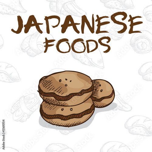 japan food dessert drawing graphic design objects