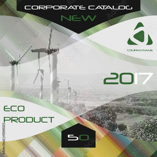 Brochure template, cover design, annual report, magazine, flyer