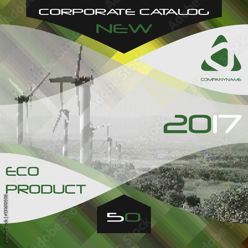Brochure template, cover design, annual report, magazine, flyer