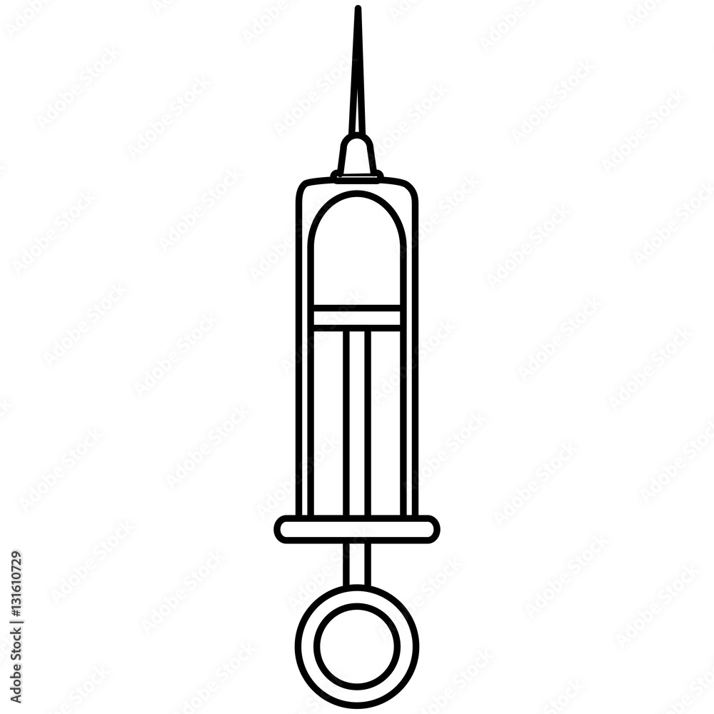 Syringe icon. Medical heath care and hospital theme. Isolated design. Vector illustration Syringe icon. Medical heath care and hospital theme. Isolated design. Vector illustration