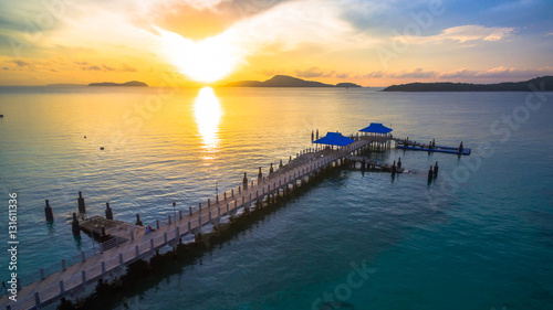 Rawai pier in the morning this pier is available for travel all islands around Phuket Phang Nga and Krabi