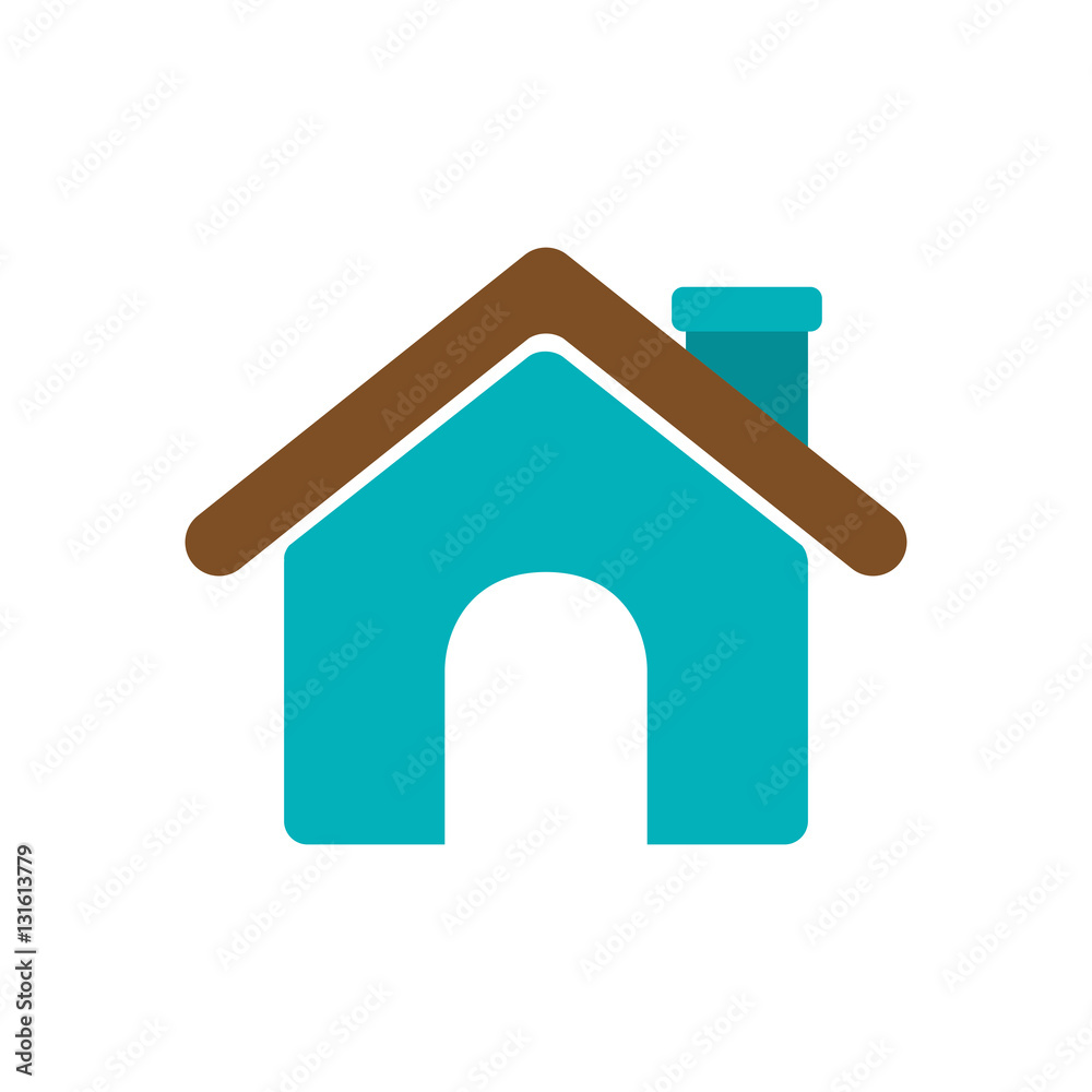 House icon. Home real estate and building theme. Isolated design. Vector illustration House icon. Home real estate and building theme. Isolated design. Vector illustration