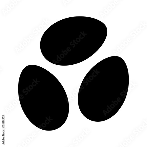 Almonds or plant seeds flat icon for apps and websites