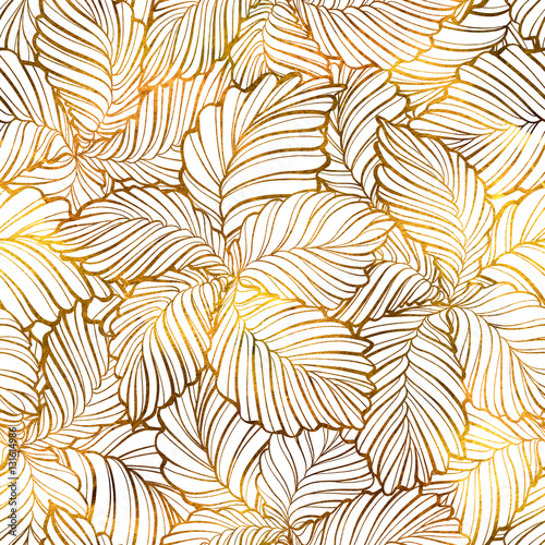 Fototapeta Naklejka Na Ścianę i Meble -  Watercolor style floral seamless pattern