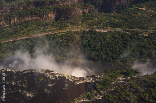 Helicopter flights over the  Zambezi River and Victoria Falls in Zambezi National Park is a highlight for tourist visiting the world famous Landmark