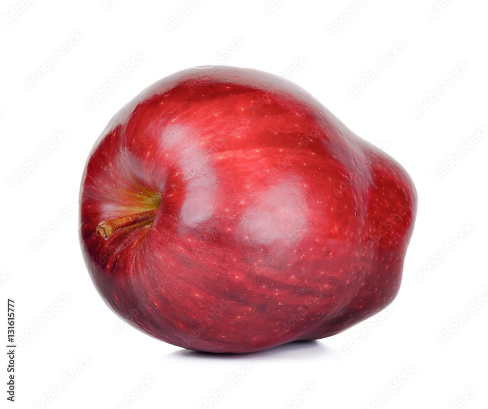 Red apple isolated on the white background Red apple isolated on the white background