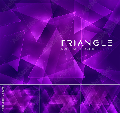 Triangle abstract background