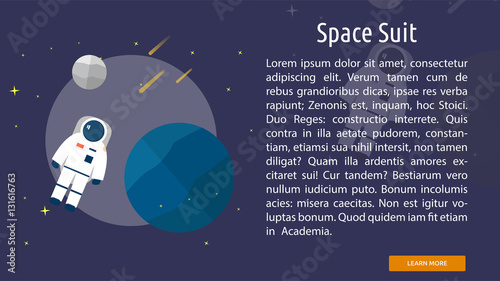 Space Suit Conceptual Banner